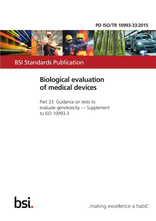 BS PD ISO/TR 10993-33:2015 pdf