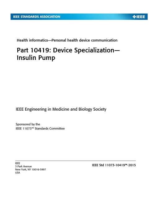 IEEE 11073-10419-2015 pdf