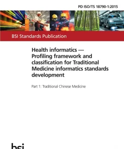 BS PD ISO/TS 18790-1:2015 pdf