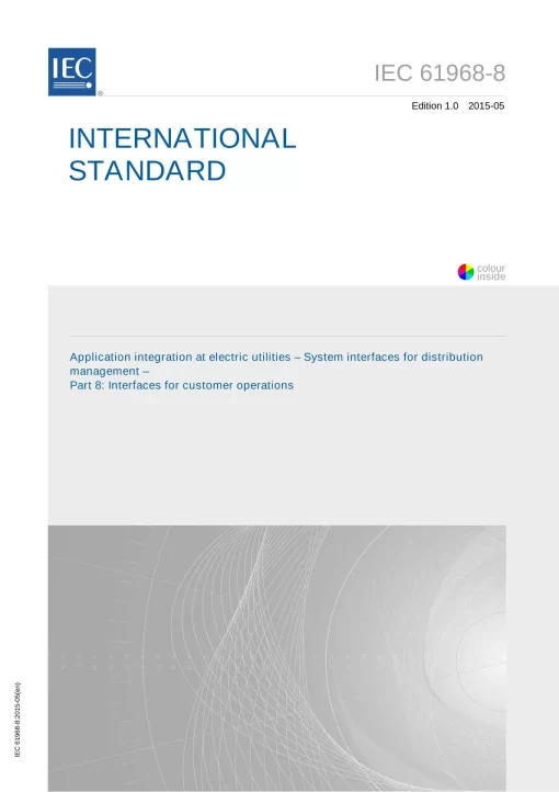 IEC 61968-8 Ed. 1.0 en:2015 pdf