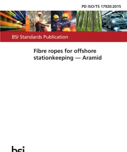 BS PD ISO/TS 17920:2015 pdf