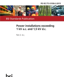 BS PD IEC/TS 61936-2:2015 pdf