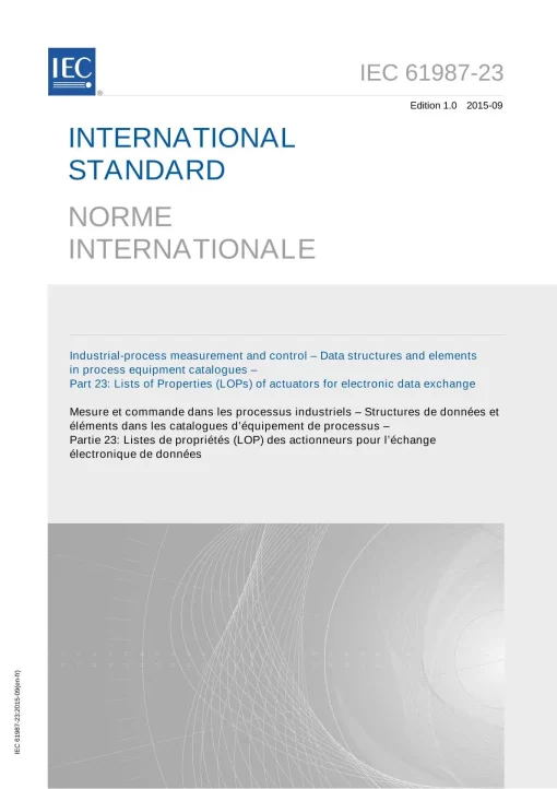 IEC 61987-23 Ed. 1.0 b:2015 pdf