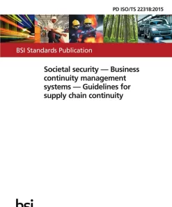 BS PD ISO/TS 22318:2015 pdf