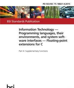 BS PD ISO/IEC TS 18661-4:2015 pdf