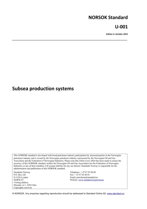 NORSOK U-001 pdf