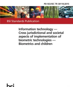 BS PD ISO/IEC TR 30110:2015 pdf