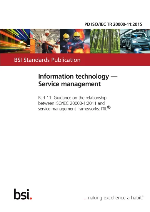 BS PD ISO/IEC TR 20000-11:2015 pdf