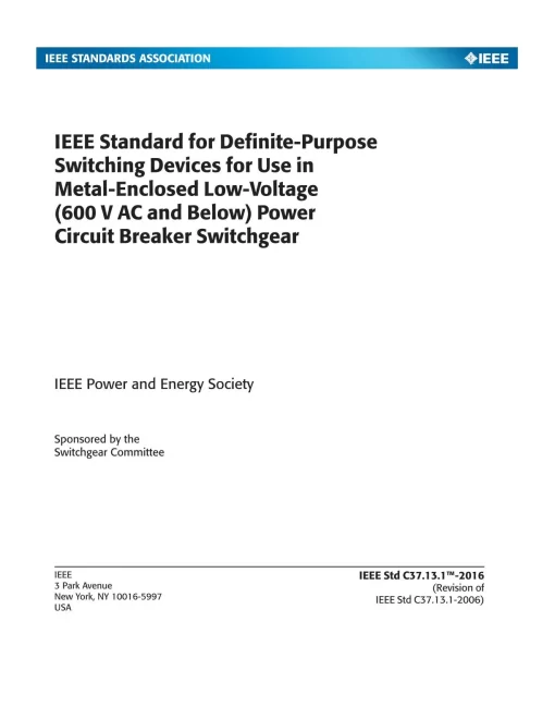 IEEE C37.13.1-2016 pdf