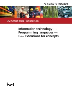 BS PD ISO/IEC TS 19217:2015 pdf