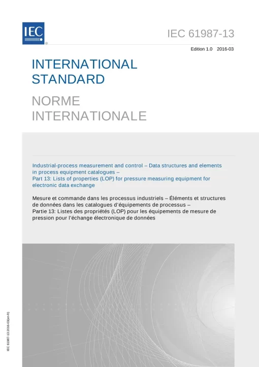 IEC 61987-13 Ed. 1.0 b:2016 pdf