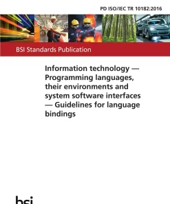 BS PD ISO/IEC TR 10182:2016 pdf