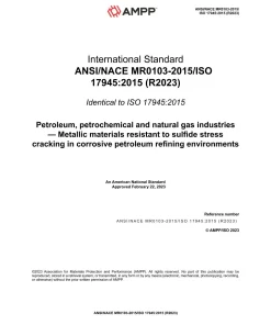 NACE MR0103/ISO 17945:2015 (R2023) pdf