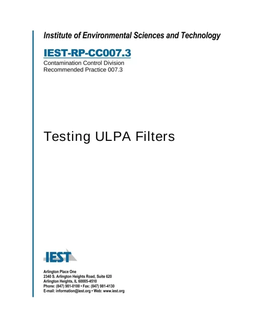 IEST RP-CC007.3 pdf