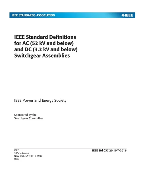 IEEE C37.20.10-2016 pdf