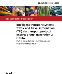 BS PD ISO/TS 21219-1:2016 pdf