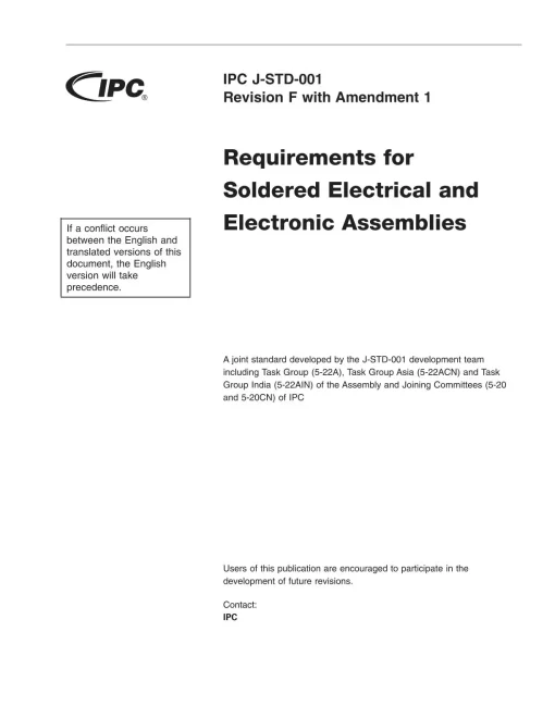 IPC J-STD-001F-WAM1 pdf