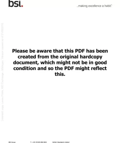 BS PP 8888-1:2007 SINGLE COPY PDF pdf