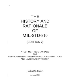 The History and Rationale of MIL-STD-810 pdf