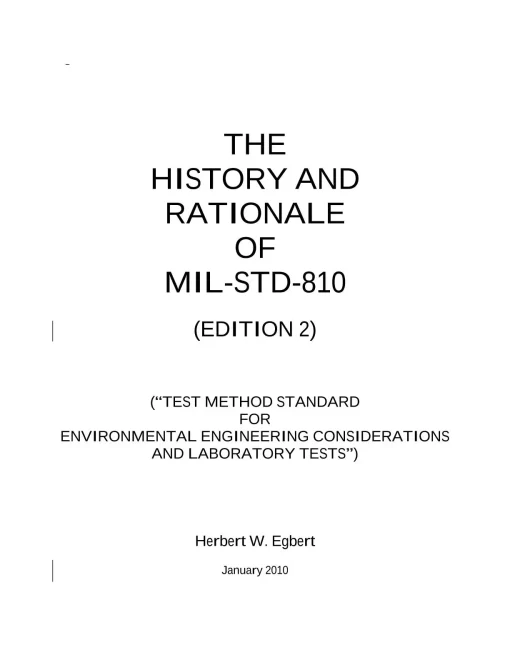 The History and Rationale of MIL-STD-810 pdf