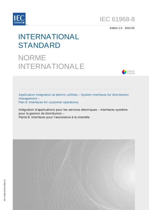 IEC 61968-8 Ed. 1.0 b:2015 pdf