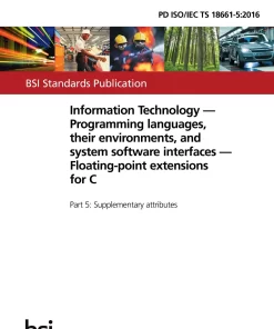 BS PD ISO/IEC TS 18661-5:2016 pdf