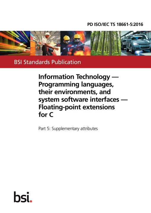 BS PD ISO/IEC TS 18661-5:2016 pdf