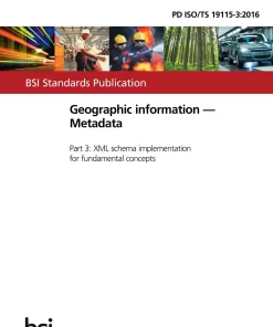 BS PD ISO/TS 19115-3:2016 pdf