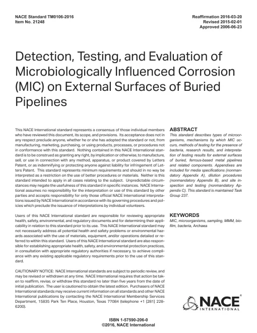 NACE TM0106-2016 pdf