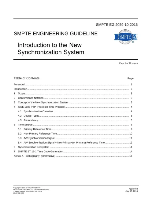 SMPTE EG 2059-10:2016 pdf