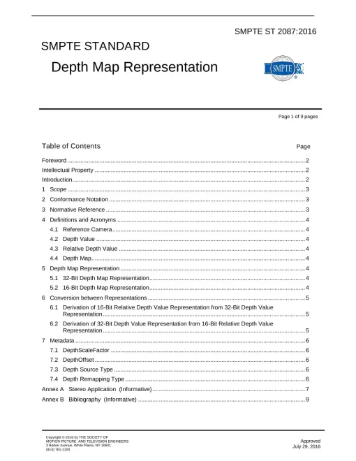 SMPTE ST 2087:2016 pdf