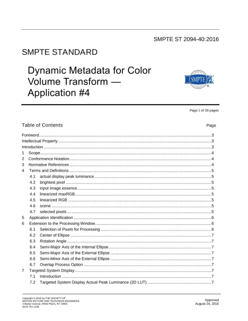 SMPTE ST 2094-40:2016 pdf