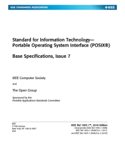 IEEE 1003.1, 2016 Edition pdf