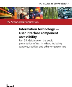 BS PD ISO/IEC TS 20071-25:2017 pdf