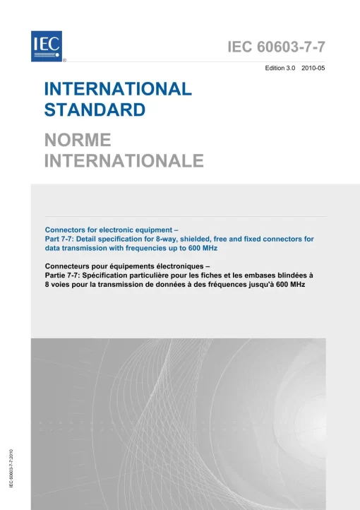 IEC 60603-7-7 Ed. 3.0 b:2010 pdf