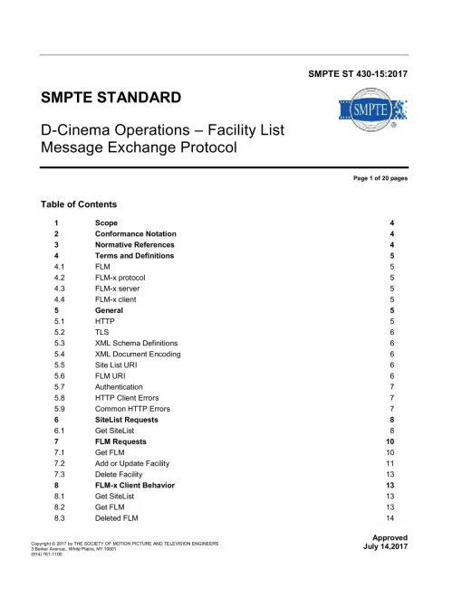 SMPTE ST 430-15:2017 pdf