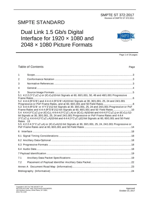 SMPTE ST 372:2017 pdf