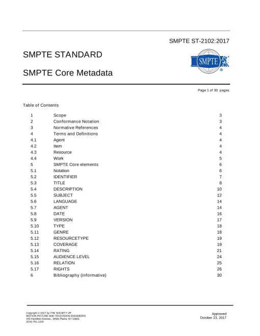 SMPTE ST-2102:2017 pdf