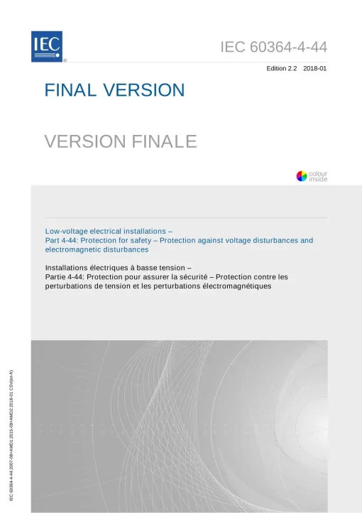 IEC 60364-4-44 Ed. 2.2 b:2018 pdf