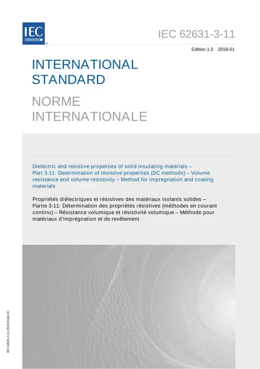 IEC 62631-3-11 Ed. 1.0 b:2018 pdf