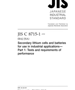 JIS C 8715-1:2018 pdf