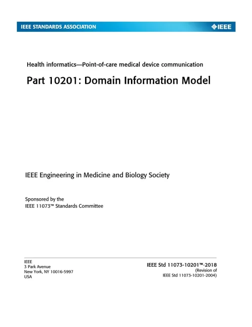 IEEE 11073-10201-2018 pdf