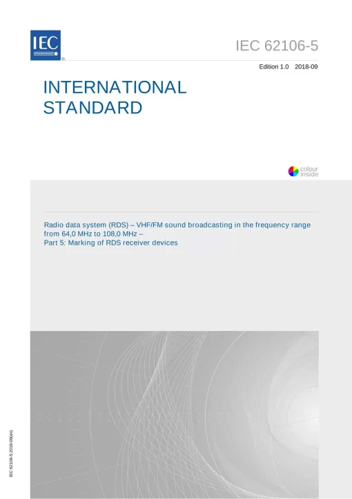 IEC 62106-5 Ed. 1.0 en:2018 pdf