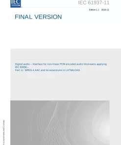 IEC 61937-11 Ed. 1.1 en:2018 pdf