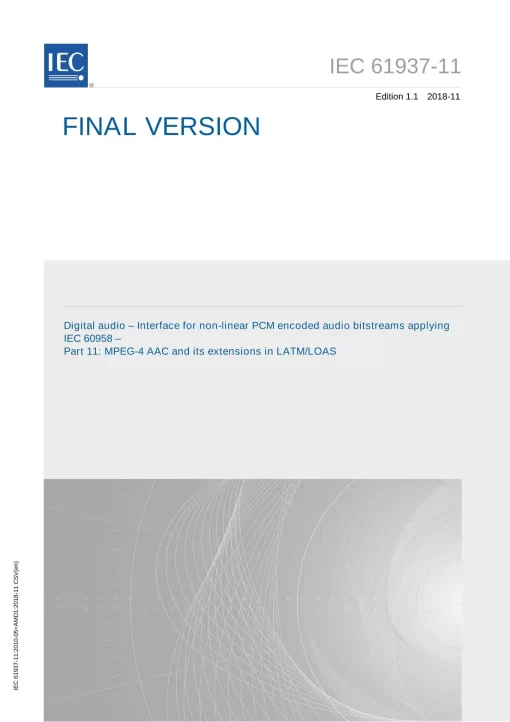 IEC 61937-11 Ed. 1.1 en:2018 pdf