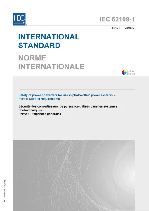 IEC 62109-1 Ed. 1.0 b:2010 pdf