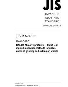 JIS R 6243:2018 pdf