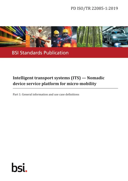 BS PD ISO/TR 22085-1:2019 pdf