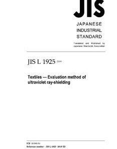 JIS L 1925:2019 pdf