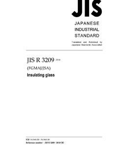 JIS R 3209:2018 pdf